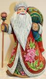 Hand carved, wooden Santa Claus