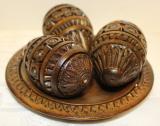 Wooden Eggs,hand carved
