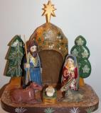 Carved wooden Figures, Nativity