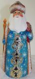 Hand carved, hand painted Santa Claus, St. Nicholas, Father Frost, Did Moroz or Ded Moroz