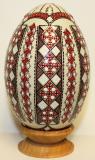 REA EGG,Raised wax,hand made ukrainian Easter egg